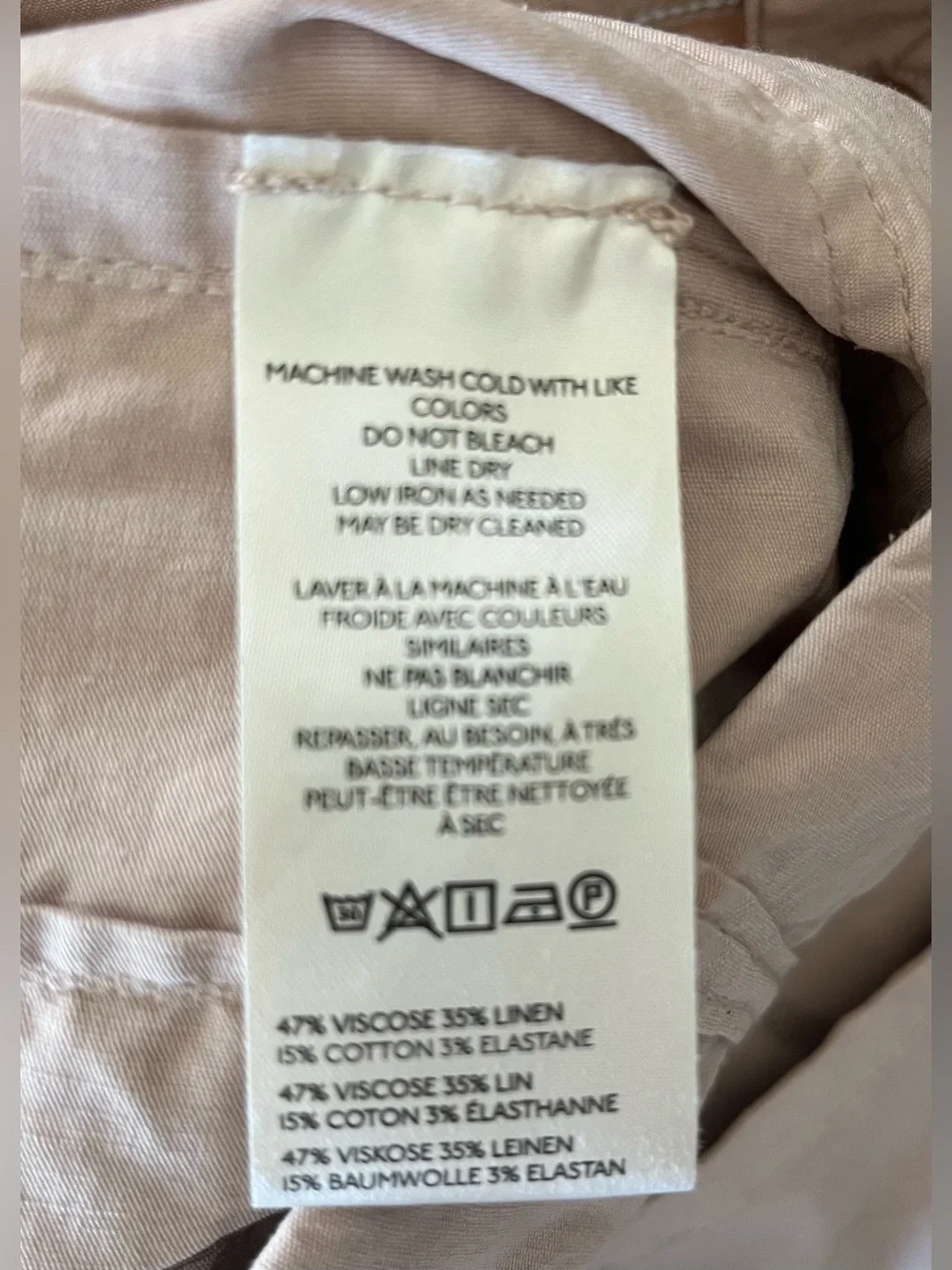 Anthropologie Maeve The Colette Pants Size 28/6 Linen Blend